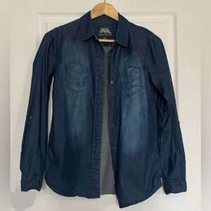 Roots Blue Chambray/Denim Shirt. Women’s XS.